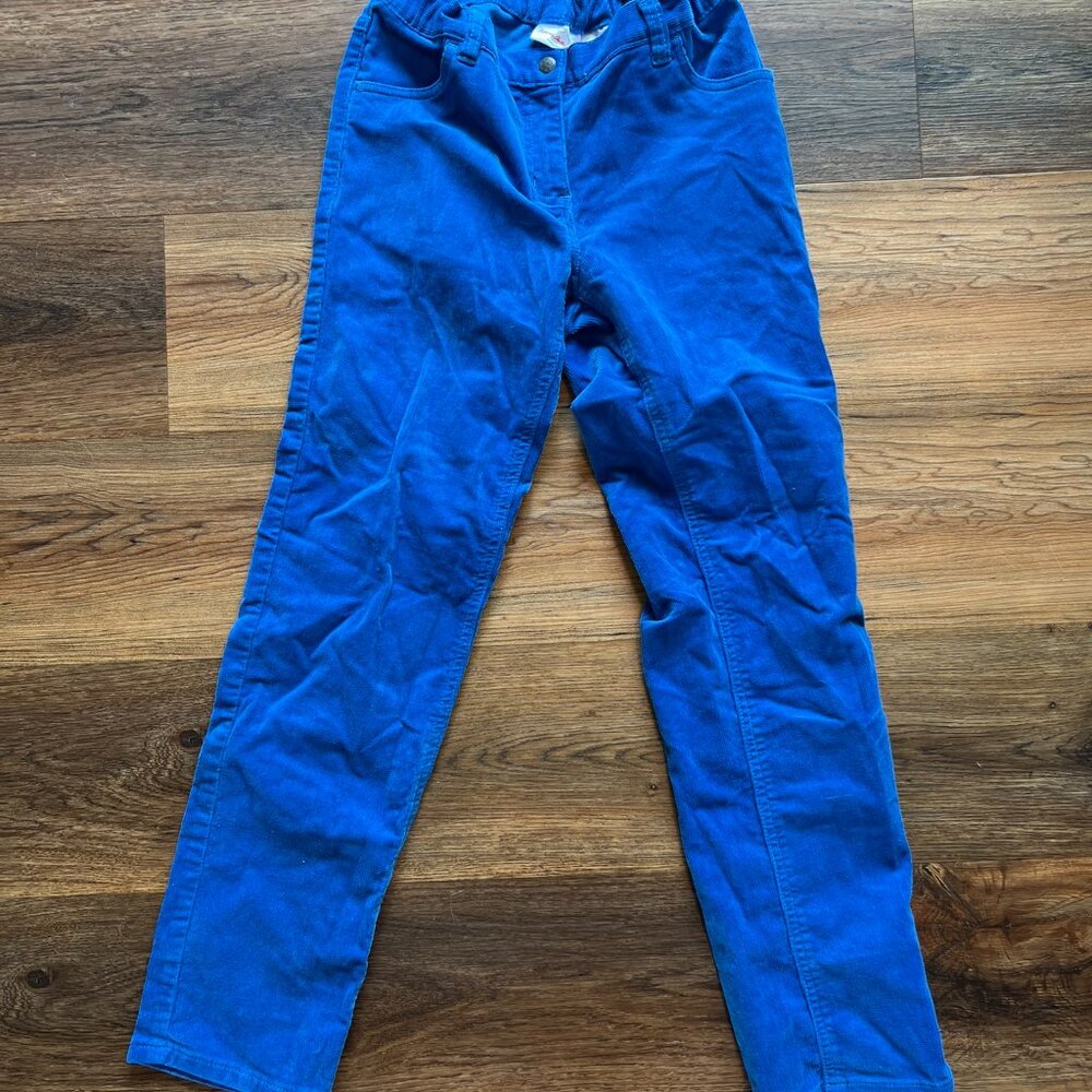 Hanna Andersson Girls Blue Corduroys Size 150 (girls12)